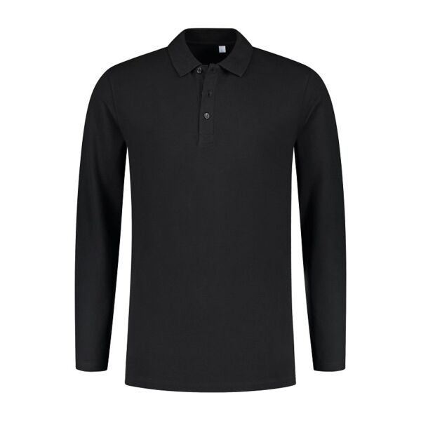 L&S Polo Basic Cot/Elast LS for him Thumbnail